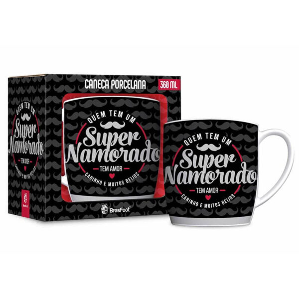 Caneca porcelana Super Namorado